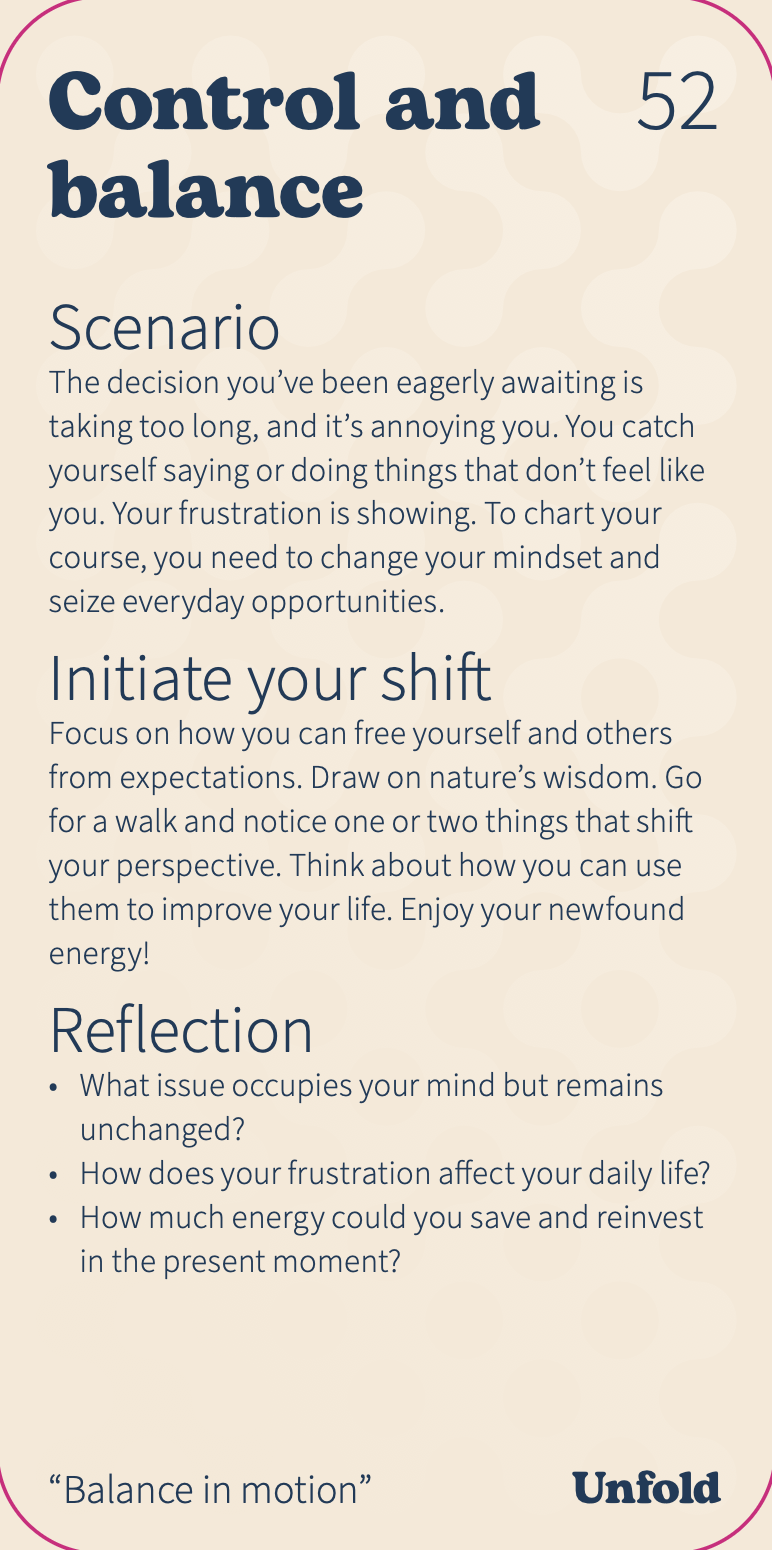 Unfold card